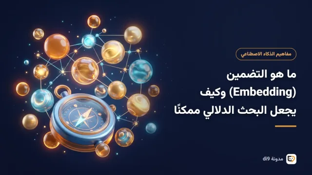 كلمات وجمل على هيئة نقاط في فضاء متعدد الأبعاد تتجاور فيه المعاني المتقاربة
