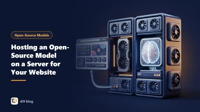 A WordPress site securely connected to an open-source language model server